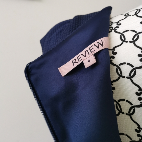 ✨Host Pick✨Review dress blue & white - Picture 5 of 9